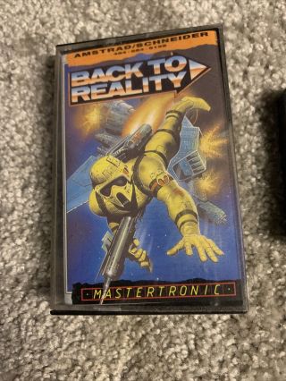 Amstrad CPC RARE Back To Reality - Complete - Fully and 2