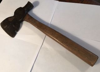 Estate Find Primitive Hand Forged Axe Antique Axe 14 " Handle