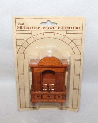 Vintage Doll House Wood Flic “clothing Amoire” In Package
