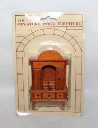 Vintage Doll House Wood FLIC “CLOTHING AMOIRE” In Package 2