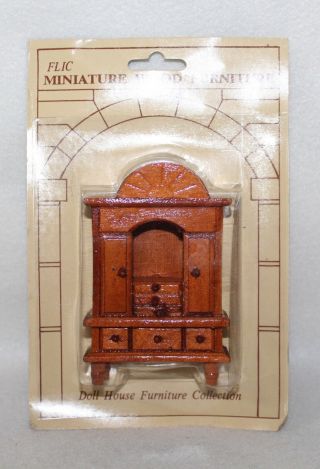 Vintage Doll House Wood FLIC “CLOTHING AMOIRE” In Package 3
