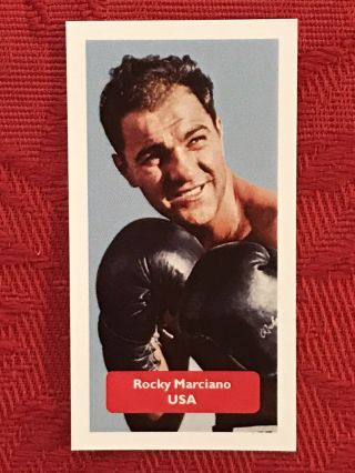 Rocky Marciano Boxing Card - Very Scarce & Rare U.  K.  Issue Boxing Card -