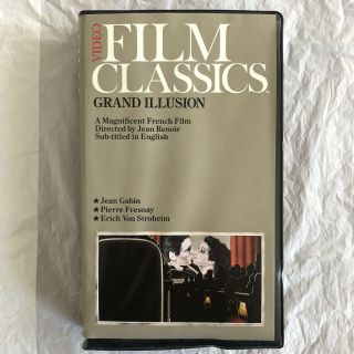 Vhs The Grand Illusion (jean Renoir) Rare Film Classics Edition (clamshell Box)