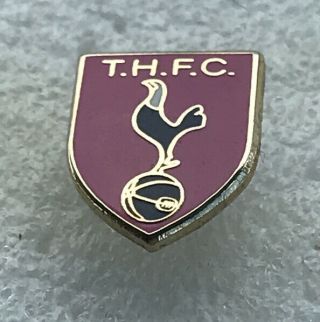 Very Rare Tottenham Spurs Supporter Enamel Badge - Discreet Smart Pink Shield