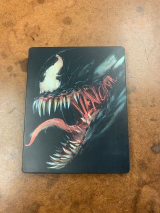 Venom Steelbook (4k Ultra Hd Blu - Ray,  2018) Rare