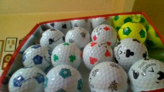 24 Callaway Truvis Soccer Golf Balls Mixed Aaaa - Aaaaa (a Few Might Be Rare