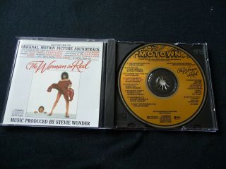 GOLD FACE CD STEVIE WONDER - THE WOMAN IN RED SOUNDTRACK JAPAN PRESS RARE 2