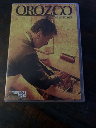 Orozco The Embalmer Massacre Video Dvd 002/100 Rare Cult Horror Out Of Print