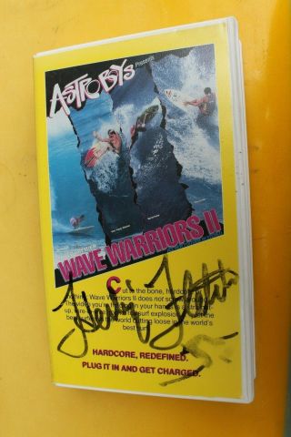 Wave Warriors Astro Boyz Herbie Fletcher Autographed Rare Surfing Vhs Movie