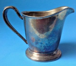 Antique Vtg Silver Soldered Plate Creamer Pitcher Victor S Co 4 Oz Ep - Ns Ro124