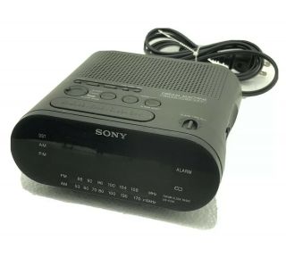 Sony Dream Machine Am/fm Dual Battery Backup Alarm Clock Radio Model Icf - C218
