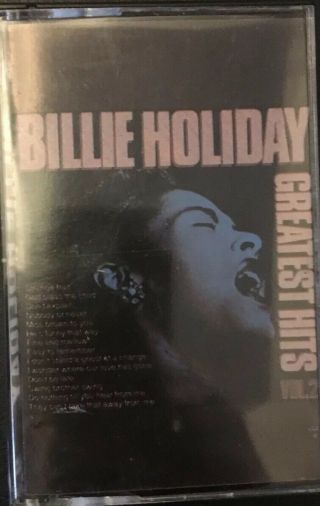 Billie Holiday - Greatest Hits Vol 2 - Cassette Italy Rare - - Very Good