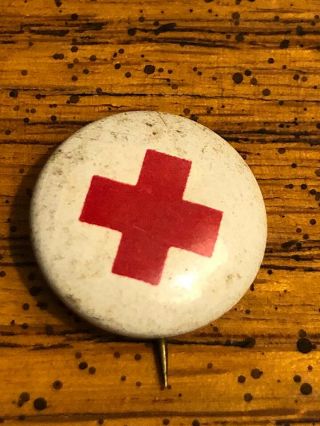 Antique 1917 Authentic Wwi Era American Red Cross Pin.  5” Rare