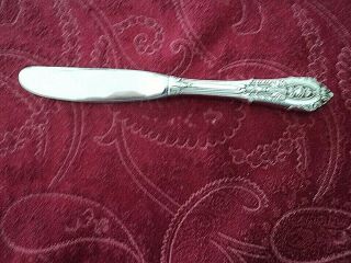 Wallace Rose Point Sterling Hh Butter Knife 6 1/4 " No Monogram