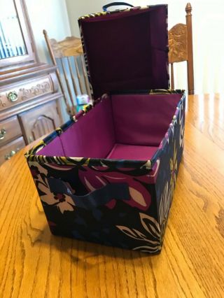 Vera Bradley Collapsible Storage Cube.  Very Very Rare African Violet
