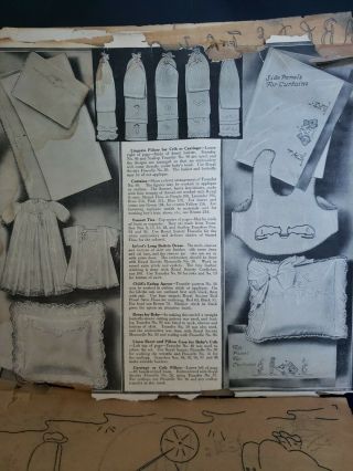Vtg Antique 1920s Royal Society Hot Iron Embroidery Transfer Patterns Book No 3 3
