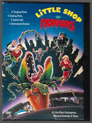 Little Shop Of Horrors (dvd,  Widescreen) Rare&htf 1986 Movie Good,  Freeshipping
