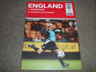 Rare England V Australia Womens International @ Burnley Fc 4th September 2003