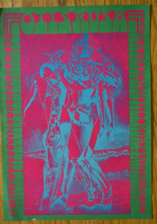 Otis Rush 1967 Concert Poster The Matrix San Francisco Victor Moscoso Rare
