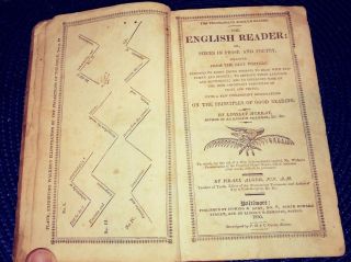 Antiquarian 1830 School Book The English Pronouncing Reader Lindley Murray