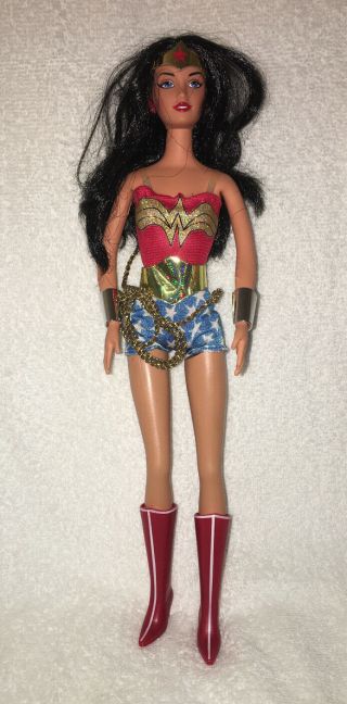 Vintage Mattel 2003 Dc Comics Wonder Woman Barbie Doll - Outfit - Costume