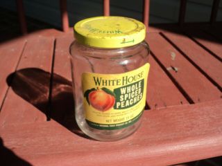 Rare - - White House Vinegar - Whole Spiced Peaches - With Label