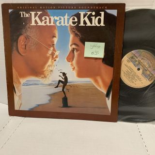 The Karate Kid Soundtrack Record Lp Vg,  /vg,  Casablanca 53 Rare Movie