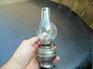 Antique Rare Miniature Acme Reflector Top Hanging Oil Lamp Lantern Stellar