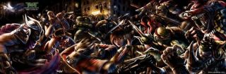 009 Teenage Mutant Ninja Turtles - Tmnt Fight Usa Hero 2014 Movie 42 " X14 " Poster