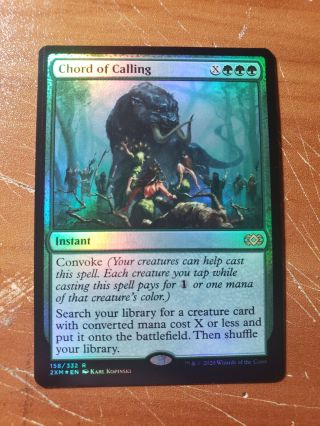 X1 Magic The Gathering Double Masters Foil Chord Of Calling Pack Fresh