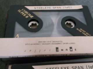 RARE STEELEYE SPAN 2 X PROMO CASSETTE tape hard to find 2
