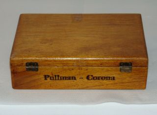 OLD ANTIQUE FRENCH CANADIAN CIGAR WOOD BOX PULLMAN CORONA MONTREAL 2