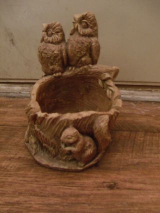 Owls Rare Find Vintage 1974 Owl Planter Pot Flowers Plants Decor Collector