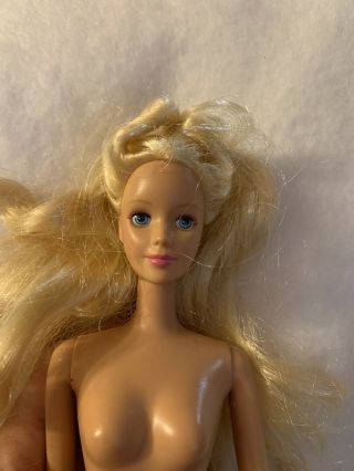 Vintage Barbie Sleeping Beauty Princess Doll Open & Shut Eyes Blue Dress
