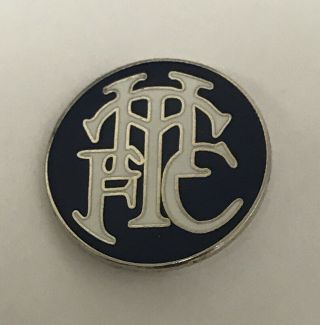 Very Rare Tottenham Spurs Supporter Enamel Badge - Very Smart Blue Thfc Design