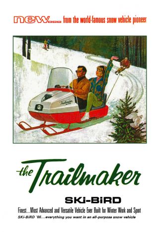 1966 Trailmaker Ski - Bird Vintage Advertising Poster