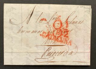 France.  Postal History.  Rare Documentation From 1829.  (cov56)
