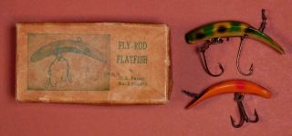 Vintage Helin Tackle Co Detroit Mi Fly - Rod Flatfish F6,  F5 No Box Tra11