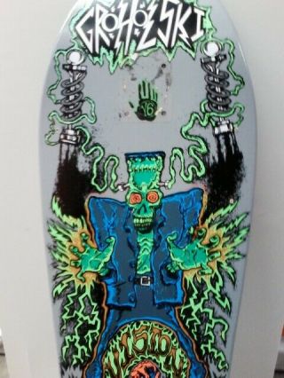 Tom Groholski Vision Frankenstein Re - Issue Skateboard Deck W/ Grip Tape Rare Vtg