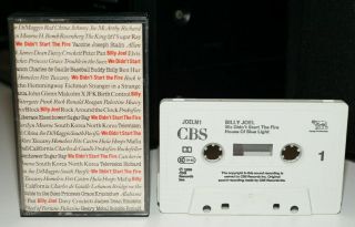 Billy Joel We Didnt Start The Fire/very Rare/100 Play Tested/cassette/single