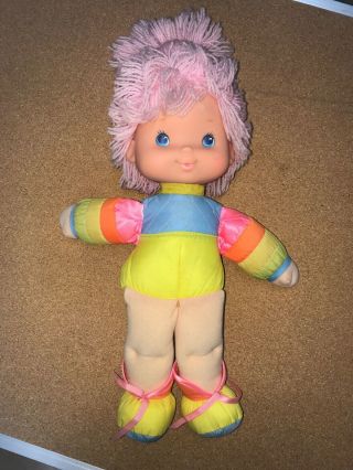Vintage 1983 Hallmark Mattel Rainbow Brite Plush Doll 15 " Pink Hair
