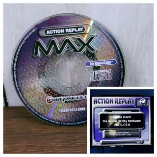 Action Replay Max For Gamecube - Disc Only -,  Rare No Mem Card