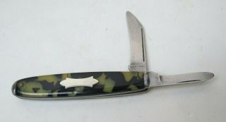 Antique Vintage Cornwall Knife Co York 2 Blade Folding Pocket Knife Usa
