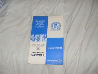 1969 Blackburn Rovers V Manchester City Fa Cup 5th Round Rare