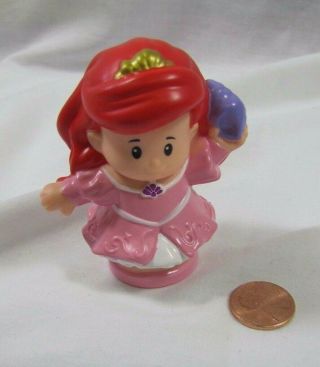 Fisher Price Little People Disney Princess Ariel W/ Sea Shell Castle Rare