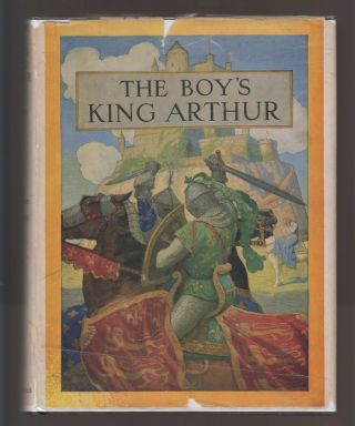 Vg 1943 Hc In Rare Dj Boys King Arthur Sidney Lanier N C Wyeth Scribners Classic