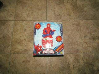 3.  5 Ft Lighted Airblown Christmas Led Marvel Rare Inflatable Box Spiderman