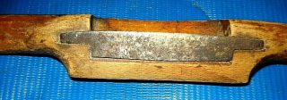 Antique Wooden Spoke Shave Total length is 10 3/4 