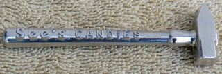 Antique,  Vintage See’s Candies Hammer For Cracking Toffee Or Peanut Brittle Cand