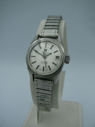 Vintage Ladies Tissot Seastar Automatic Stainless Steel Swiss Made Wristwatch
